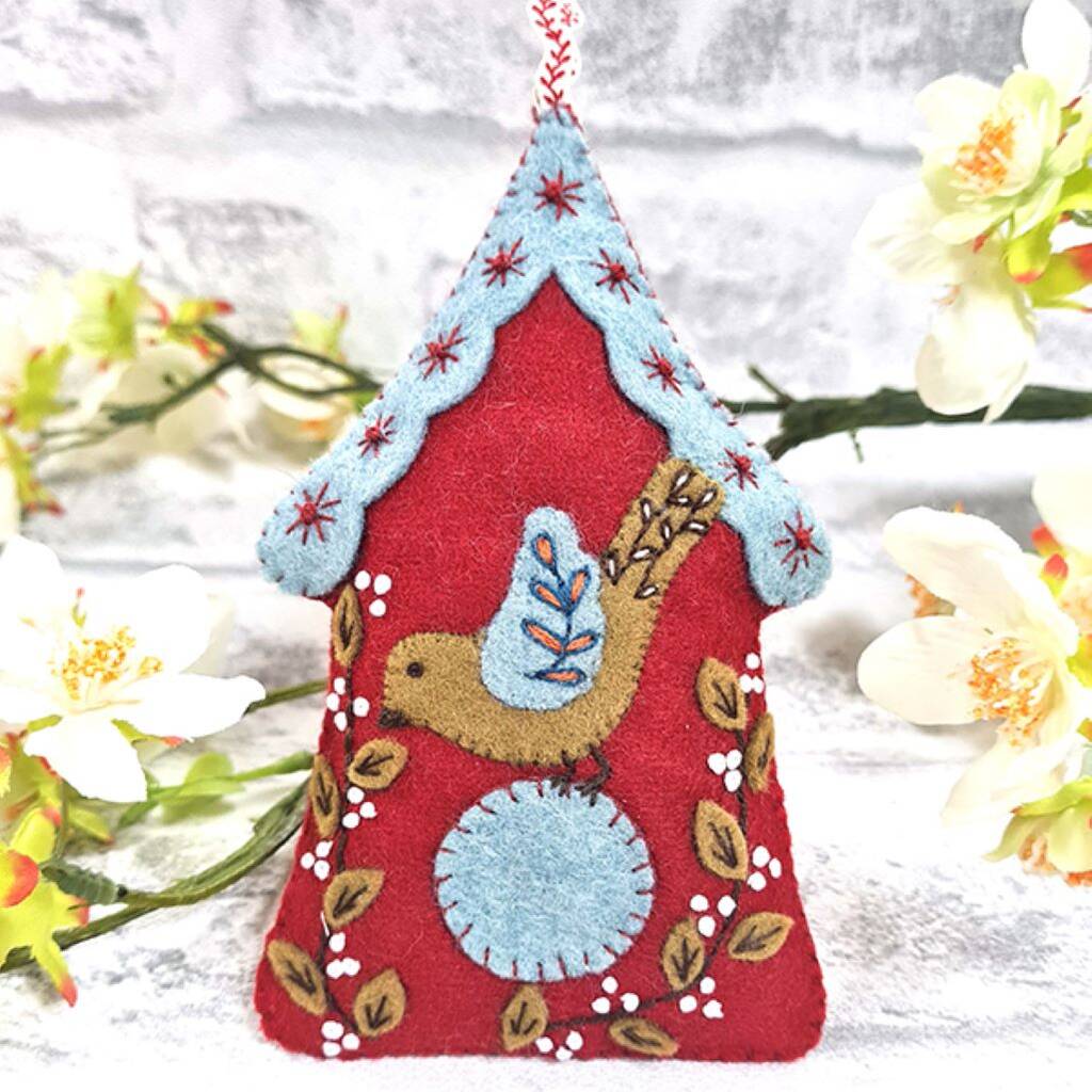 Folk Birdhouse - Felt Craft Kit