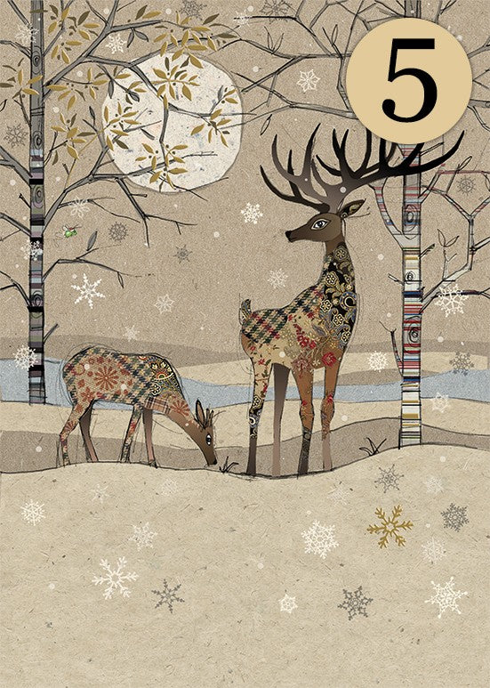 Festive Deer Landscape - Christmas Cards Pack