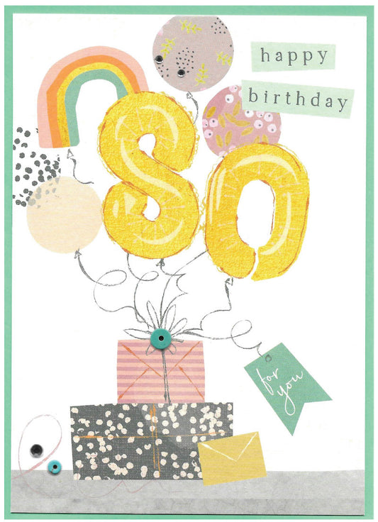 Happy 80th Birthday card