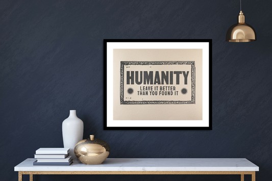 Humanity Handmade Vintage Press Print