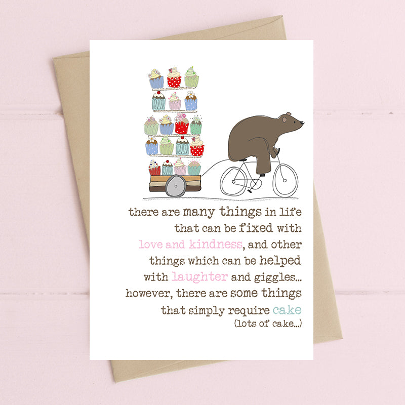 Some things simply require cake - Thoughtful Card